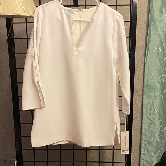Carlisle Tops - Carlisle Elegant White Blouse